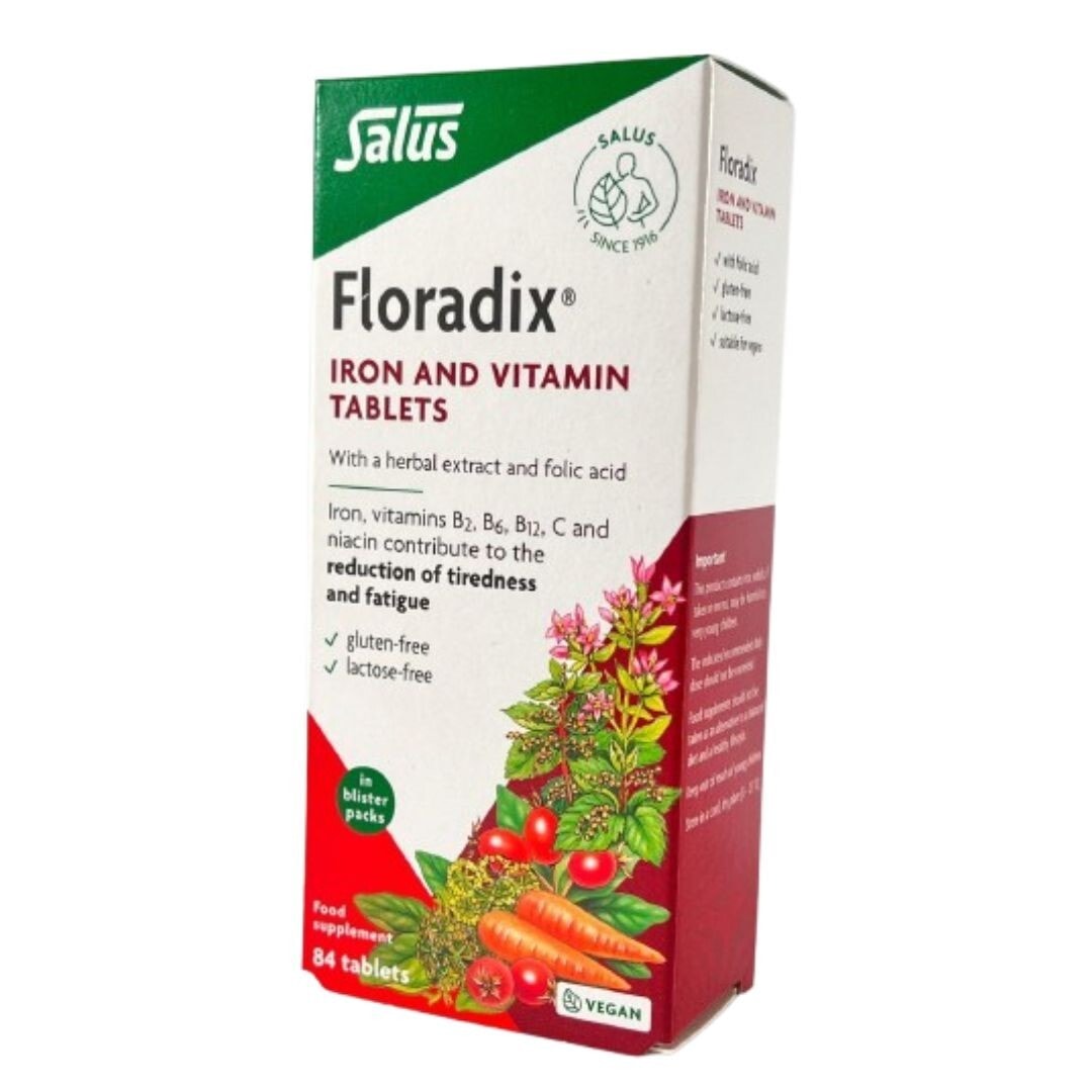 Floradix Tablets x 84 - Herbal Supplement - Iron - Fatigue & Tiredness