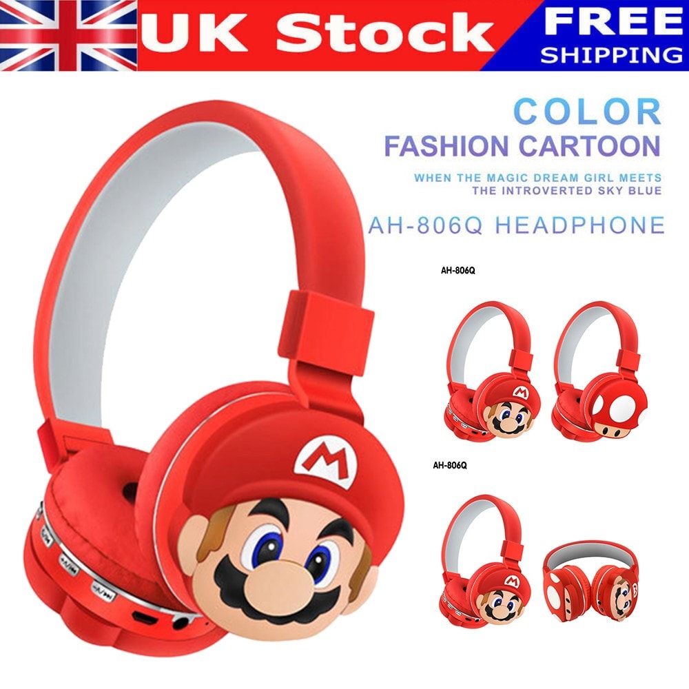 Headphones Bluetooth Wireless On-Ear Kids Headset Stere Earphone Hot UK Stock ~