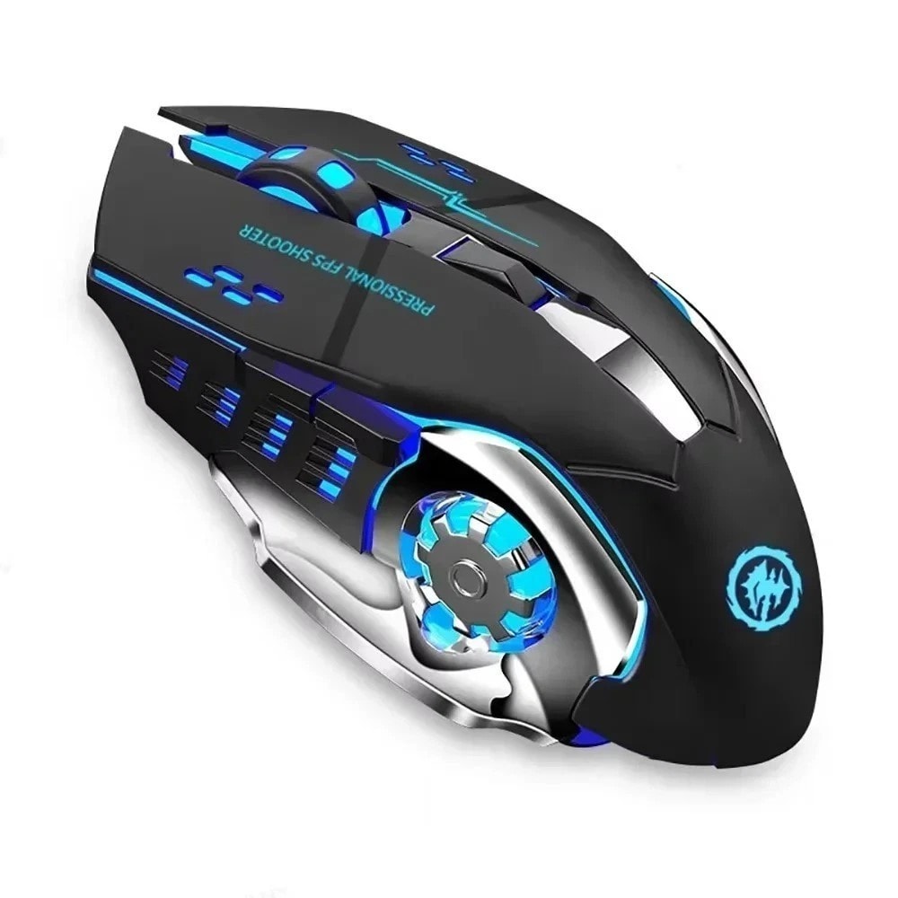 Bluetooth 5.2 Wireless Gaming Mouse RGB Rechargeable Silent Ergonomic PC Laptop