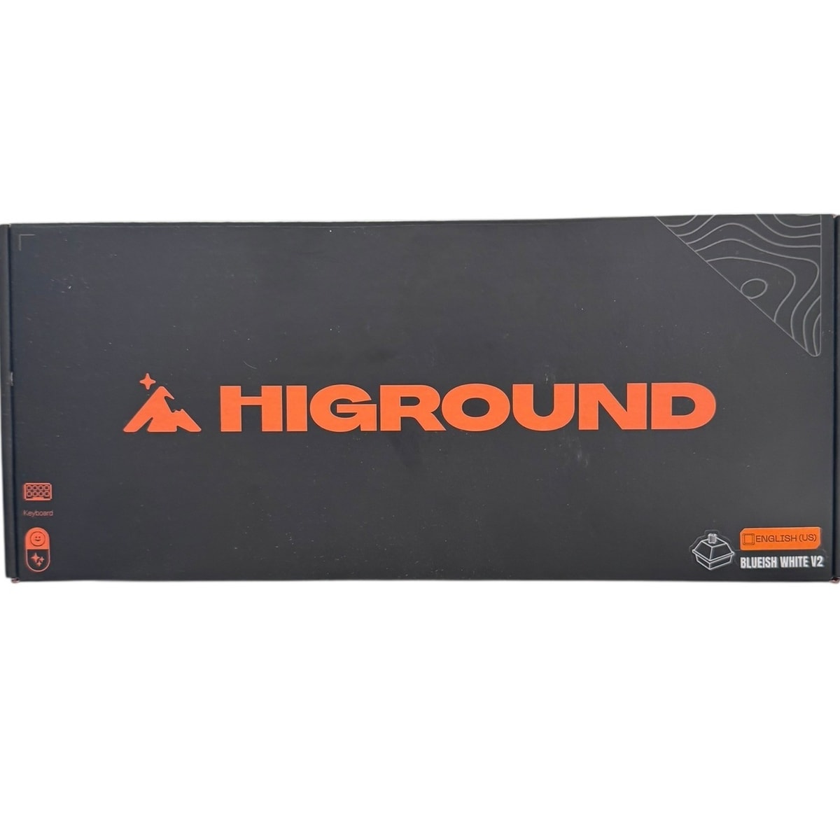 Higround Blueish White V2 Gaming Keyboard (English US Layout, Transparent Keys)