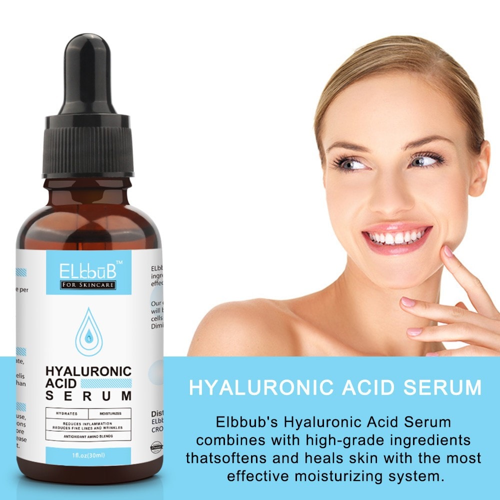 Hyaluronic Acid Face Serum Anti Aging Hydrating Moisturizer Skin Care 30ml