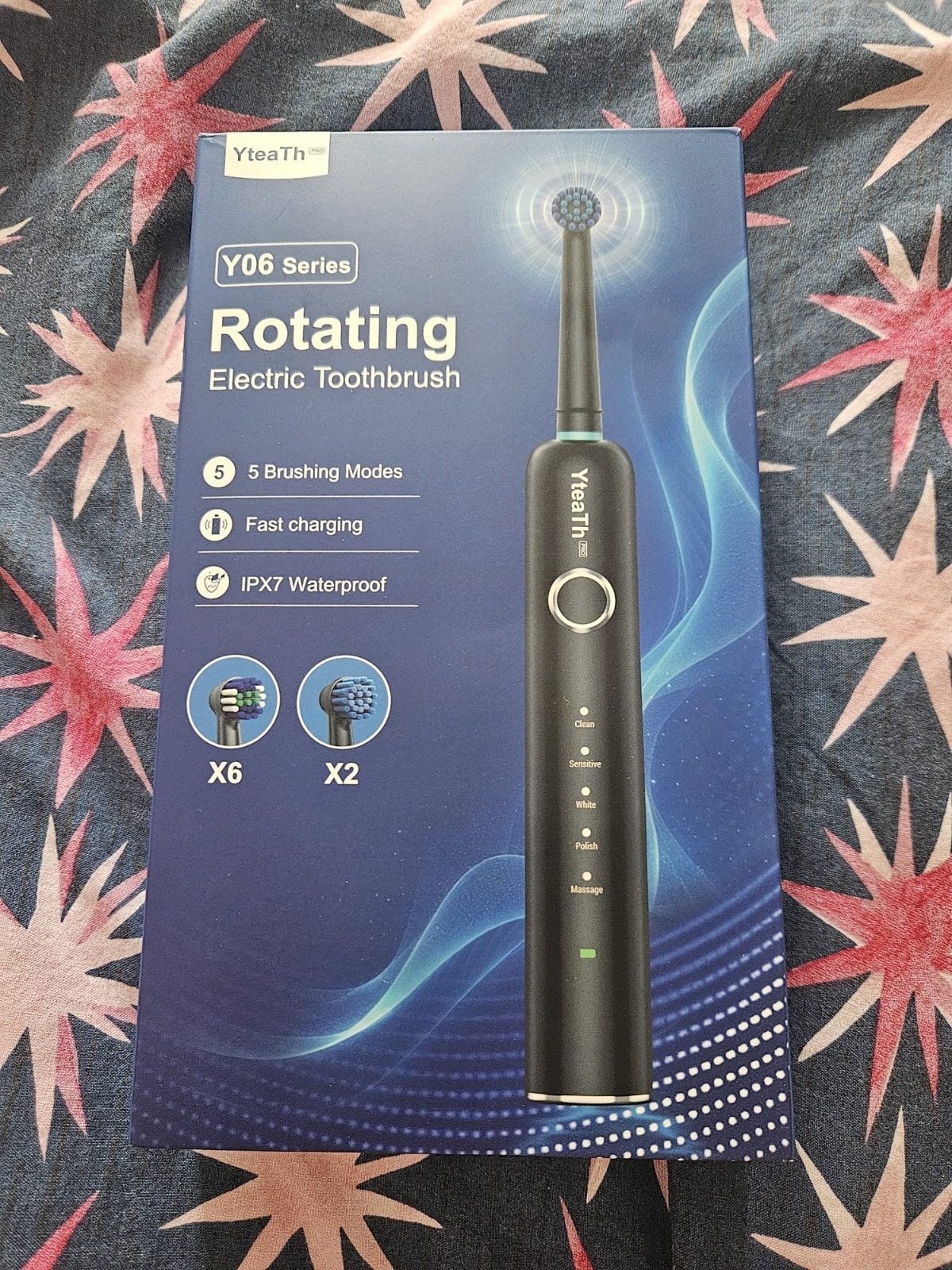 YteaTh Y06 Electric Toothbrush for Adults with 8 Brush Heads