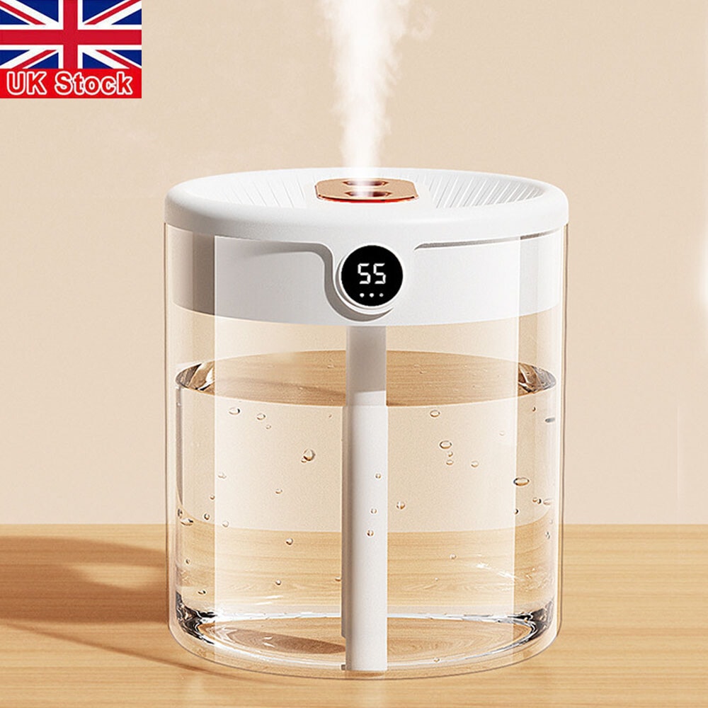 2L Air Humidifier LED Humidifer Cool Mist Air Purifier for Baby Bedroom Home UK