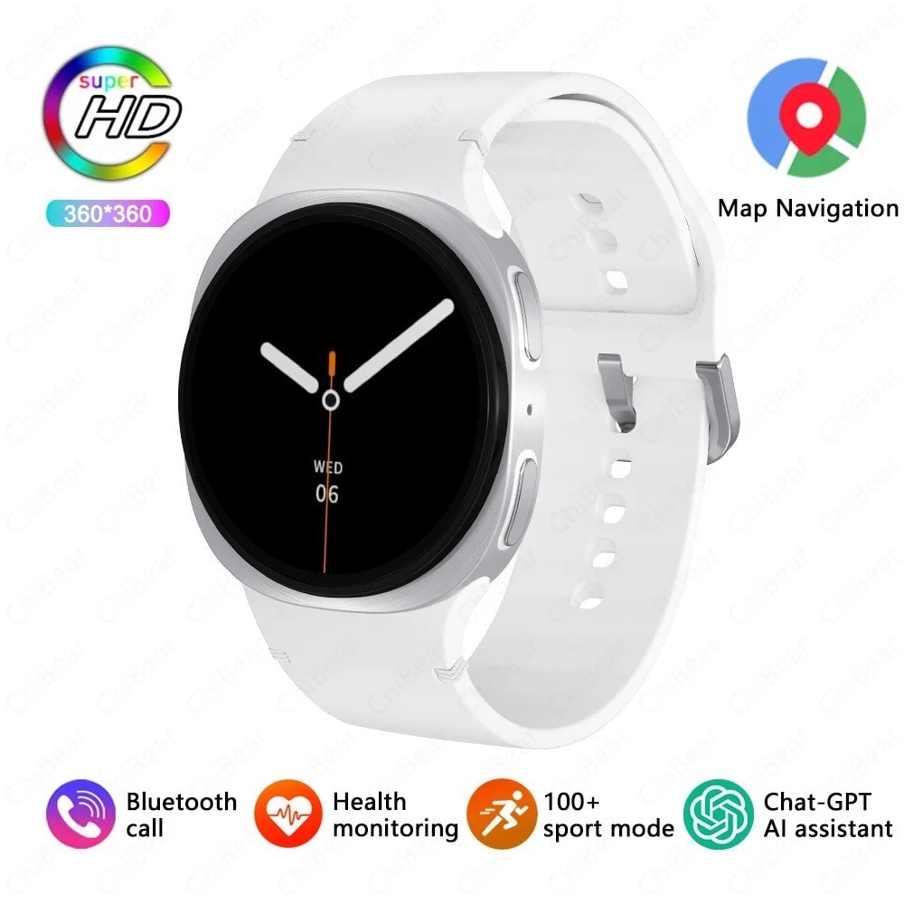 New! Galaxy Watch8 Smartwatch 40mm Bluetooth Galaxy AI Silver Made in uk