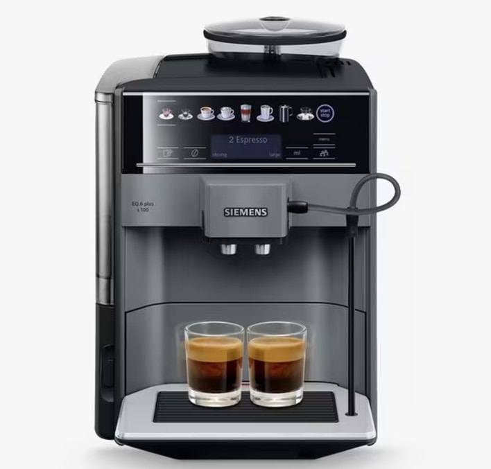 Siemens Coffee Machine TE651209 EQ6 Bean to Cup Titanium