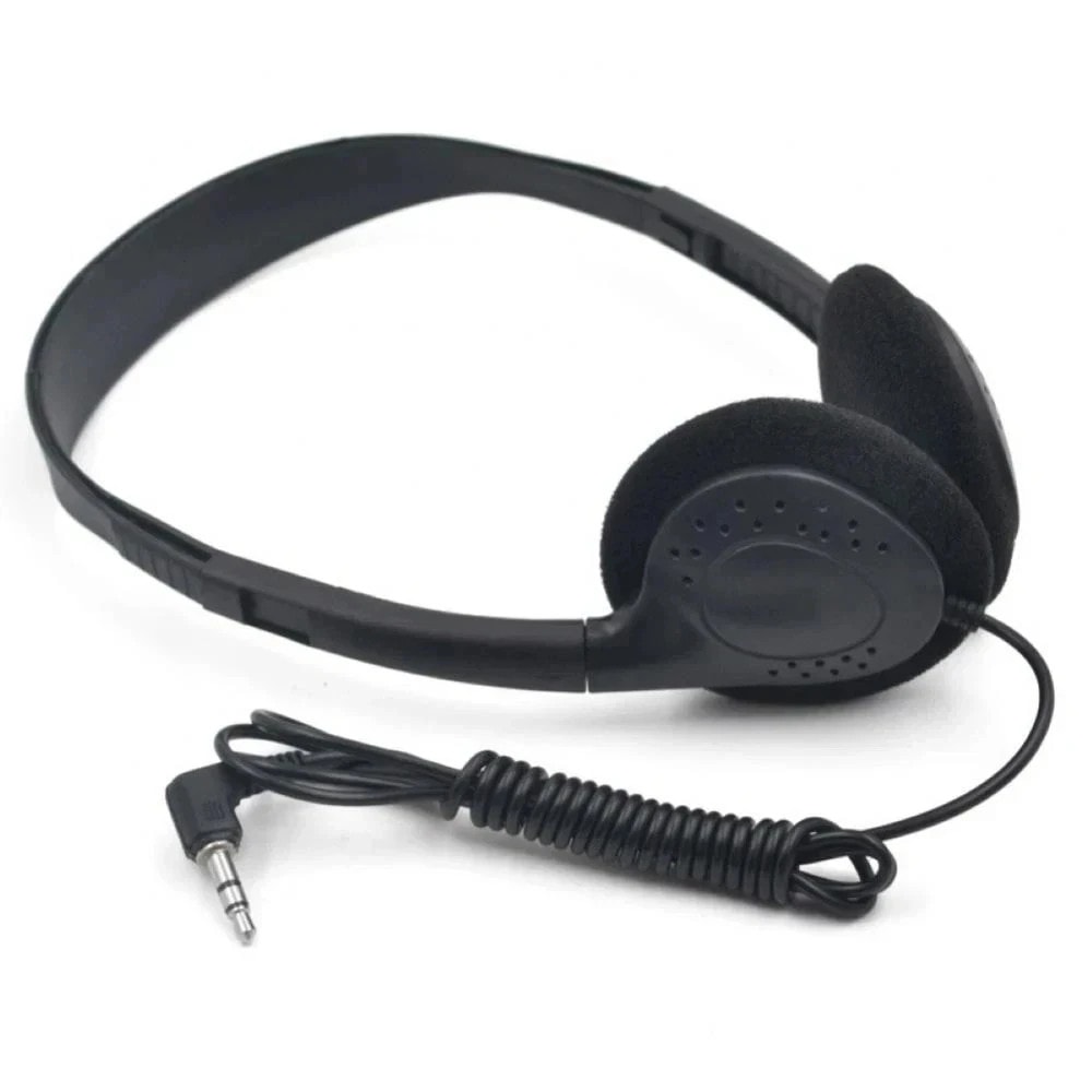 New Retro Walkman Style Headphones 3.5mm Jack Lightweight Wired On-Ear Headset
