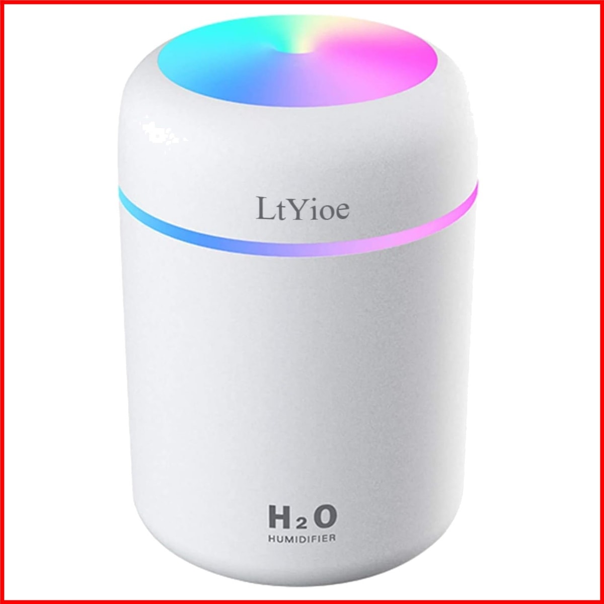 Mini Personal Humidifier with One-Button Control & 2 Mist Settings - USB Powered