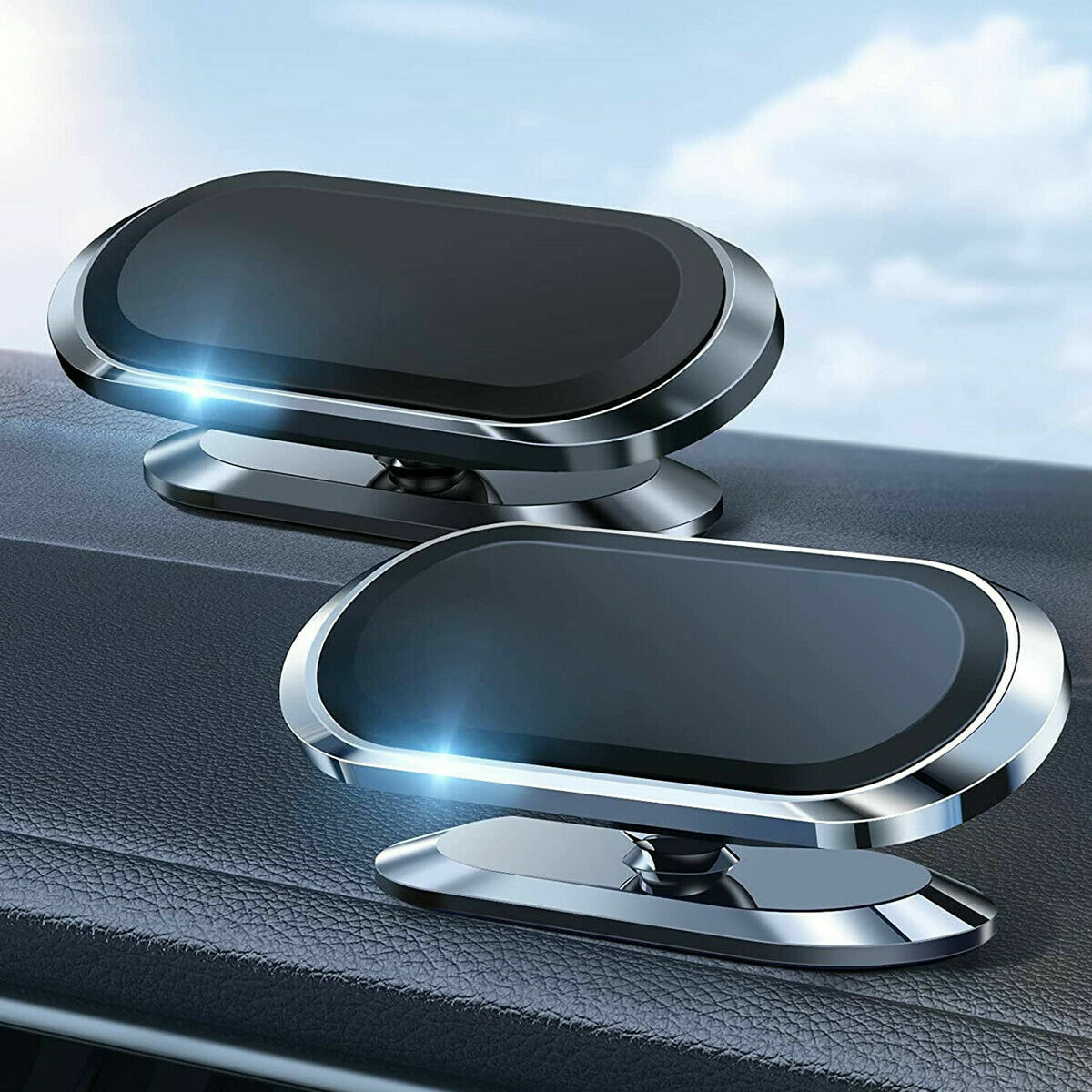 Universal Magnetic Car Mobile Phone Holder Dashboard Mount 360° Rotating
