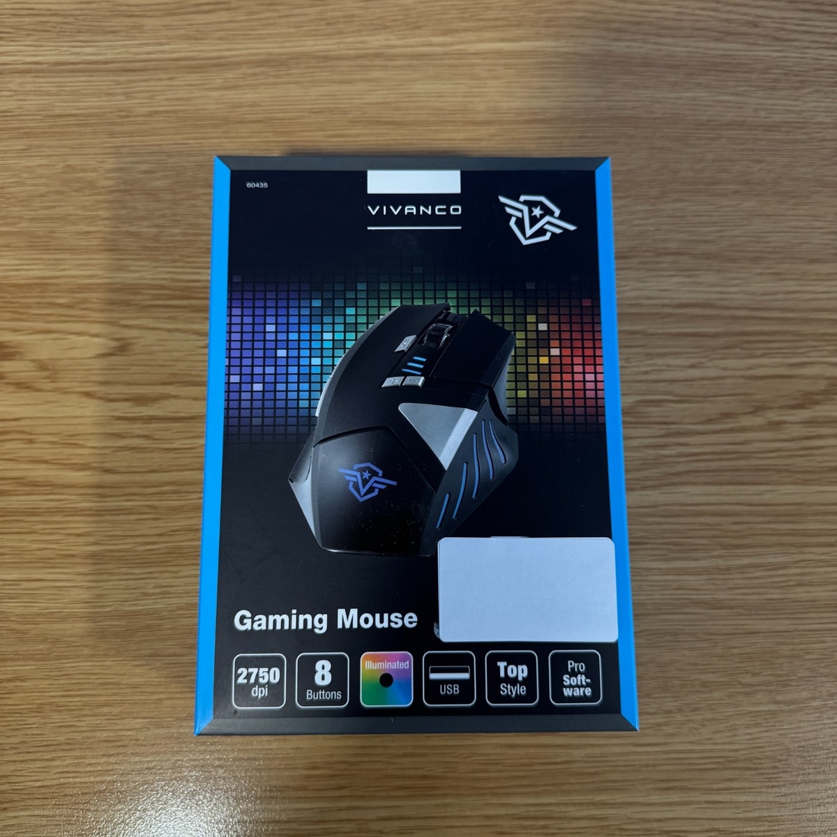Vivanco Gaming Mouse 60435. Brand New Sealed. Black Gaming Mouse. 2750 dpi wired