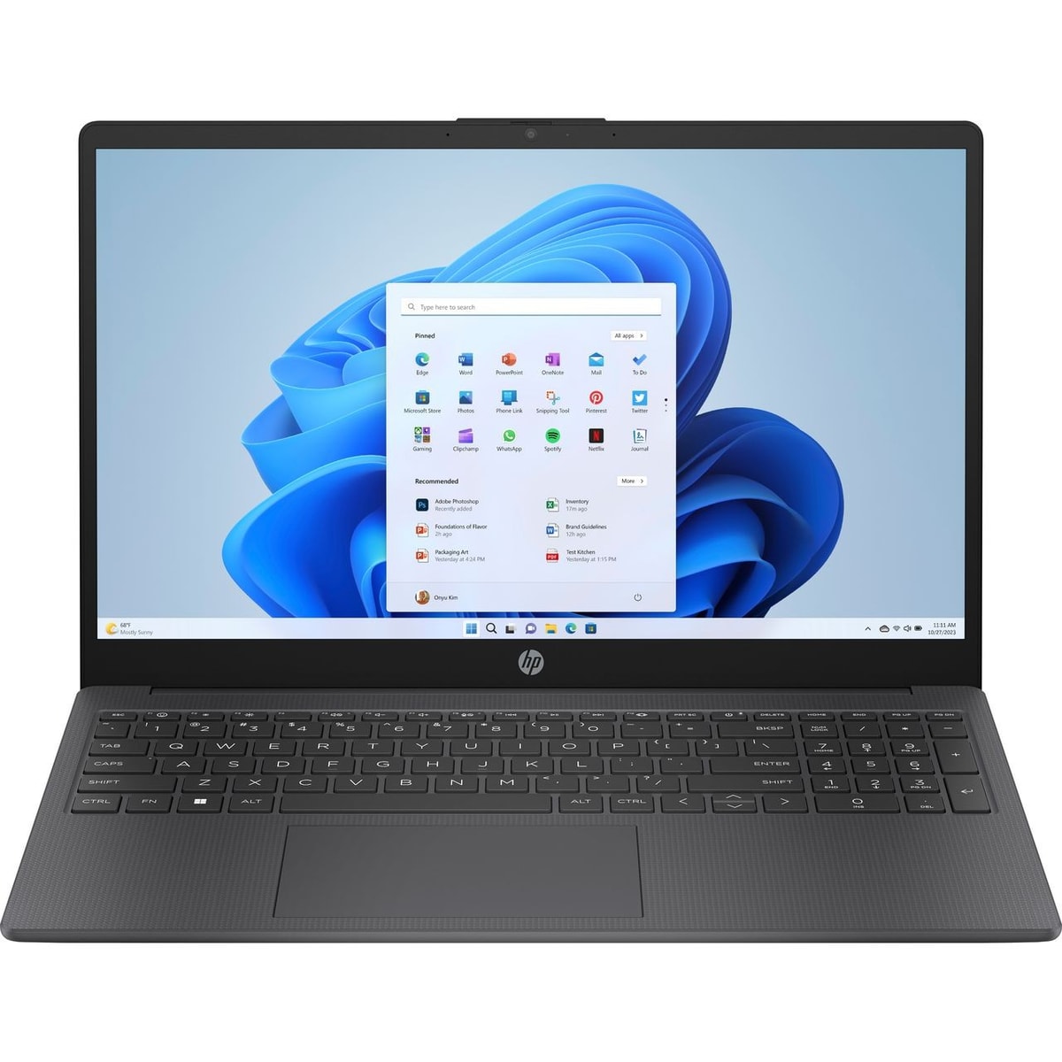 HP 15.6" Laptop 8 GB RAM 128GB AMD Athlon Silver Windows 11 Home in S mode -