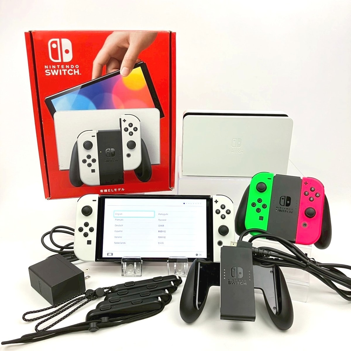 Nintendo Switch OLED White 64GB Console All Accessories Selectable Set 1Day Ship