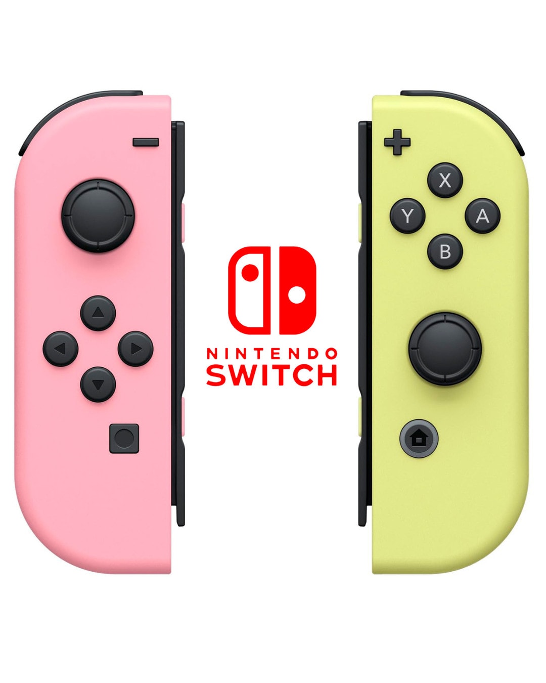 Official Nintendo Switch Joy Con Controllers Pair - Pastel Pink & Yellow