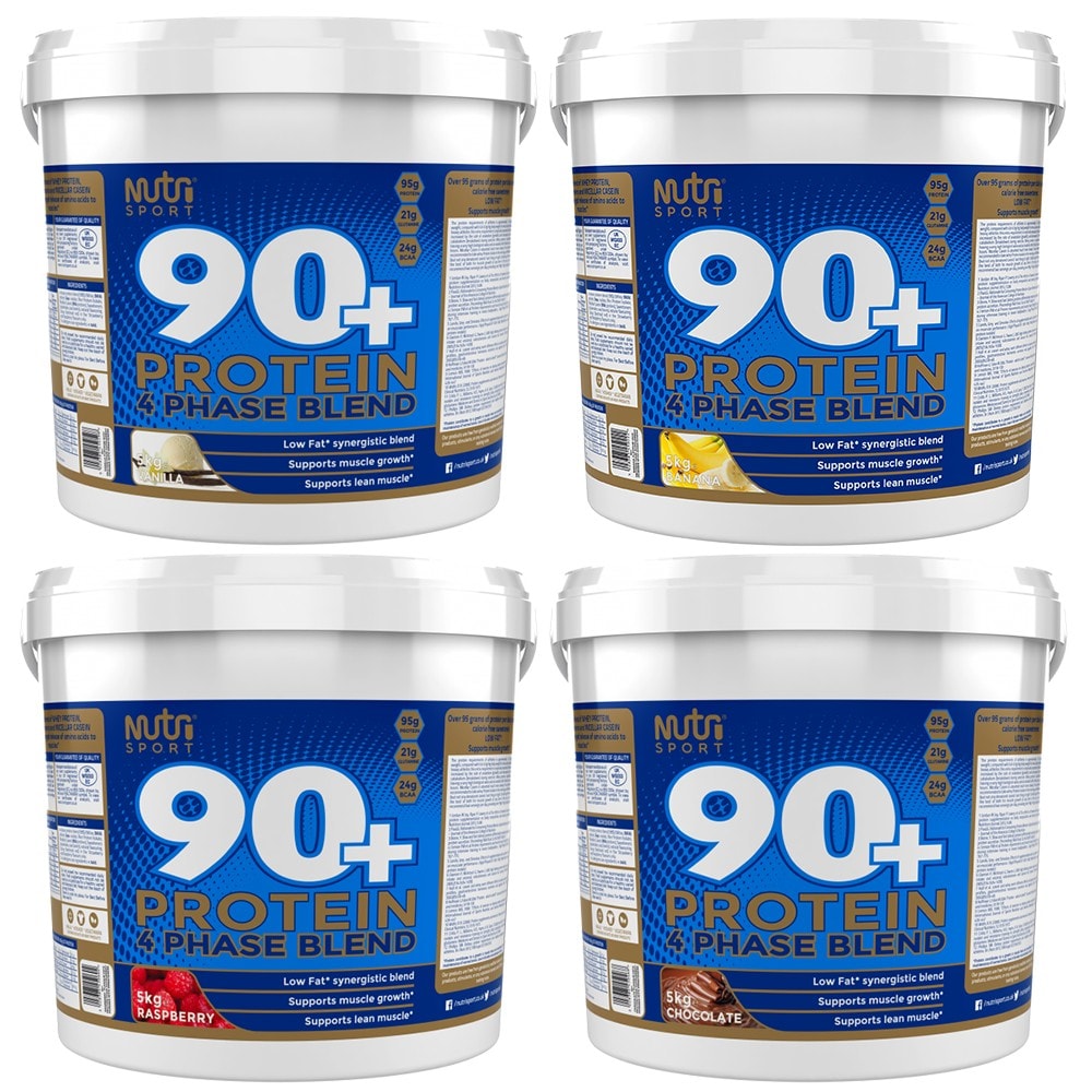 NutriSport 90+ Protein 5KG Whey Protein Powder 5000g 5kg 11lbs + FREE DELIVERY