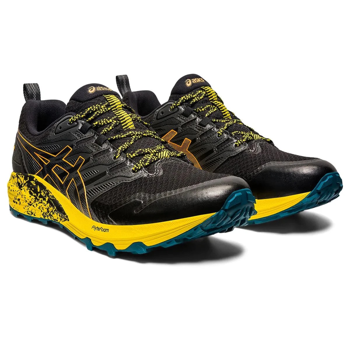 Asics Gel Trabuco Terra Black / Sandstorm Running Trainers Trail Shoes UK 10