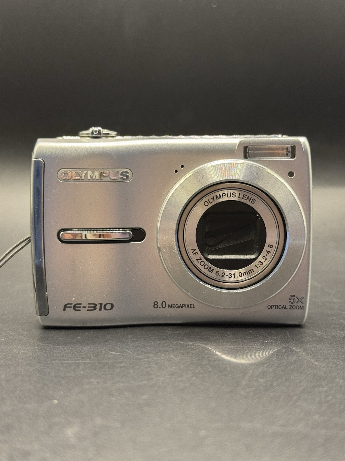 Olympus FE-310 8.0MP Digital Camera Silver - Tested & Working.