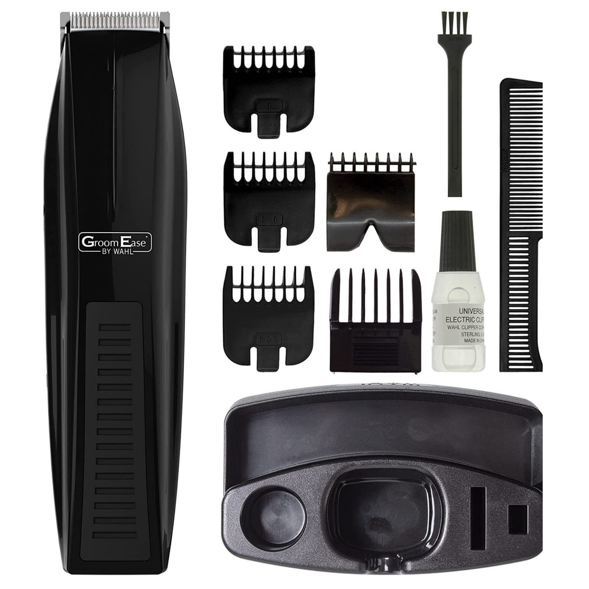 Wahl Mens Hair Trimmer Clipper Set GroomEase Beard Shaver Cutter Grooming Kit