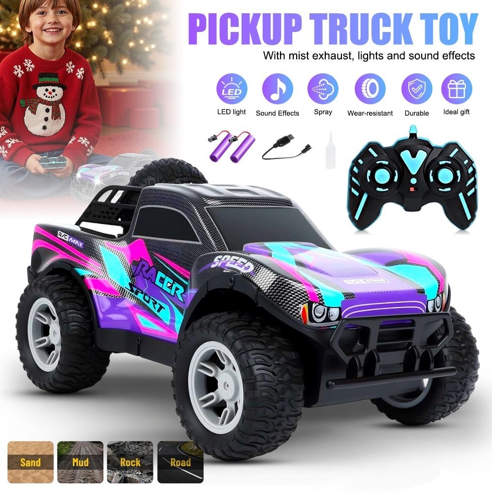 Remote Control Cars 1:16 Scale Rc Car, 4wd 20km/H All-Terrains Toy Off Road Gift