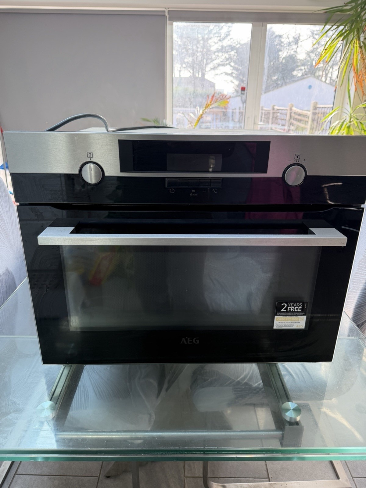 AEG Kmk565060x Combination Microwave Oven Stainless Steel Built-In