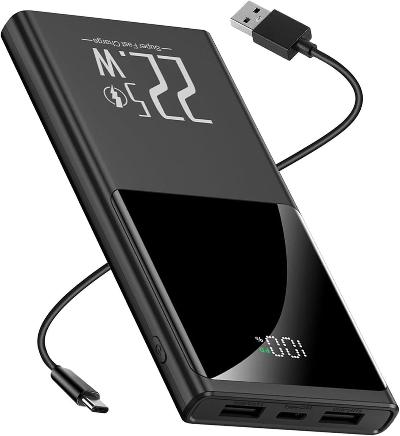 20000mAh 22.5W Power Bank Pack Fast Charger Backup Battery For Android iPhone UK