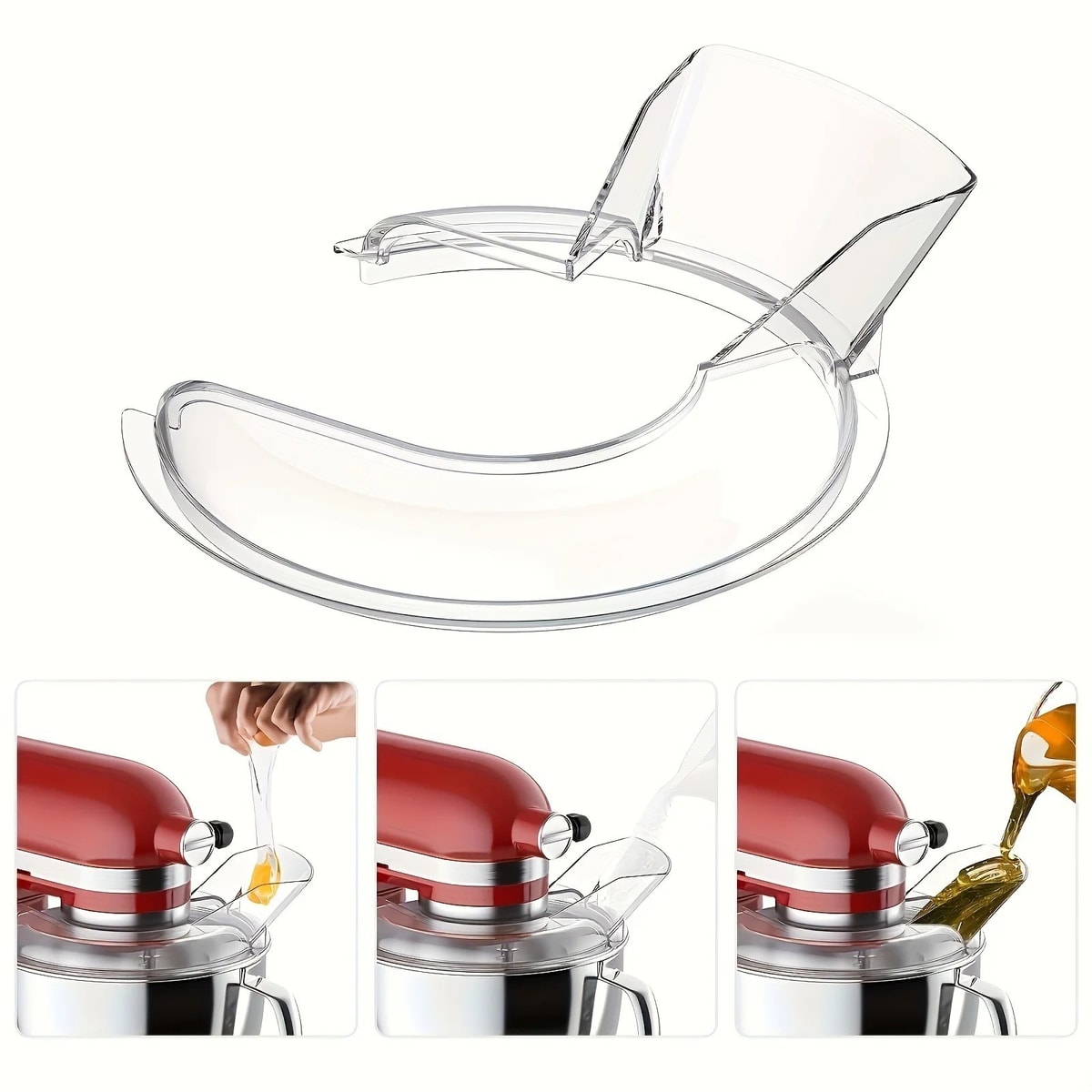 4.5-5QT Bowl Pouring Shield Tilt Head For Kitchen Aid Stand Mixer Replacement