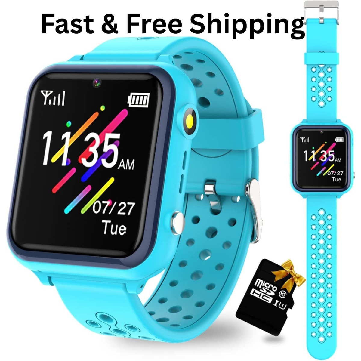 Kids Smart Watch, 16 Games Camera Music Player Video Step Counter HD Touchscreen
