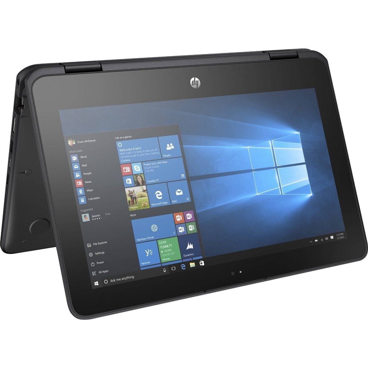 HP ProBook x360 11 G1 11.6" TouchScreen Notebook PC 4GB 128GB SSD Windows 10 Pro