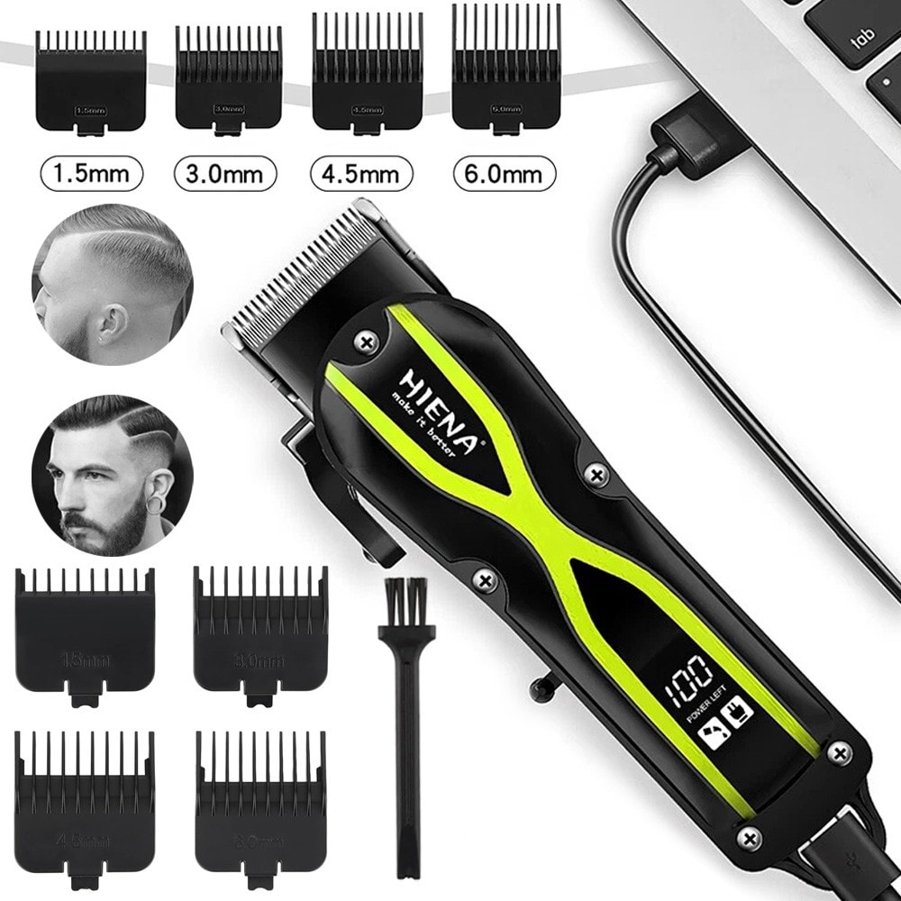 Rechargeable Cu-tting Machine Salon Men Cordless Hair Clippers Beard Trimmer Kit