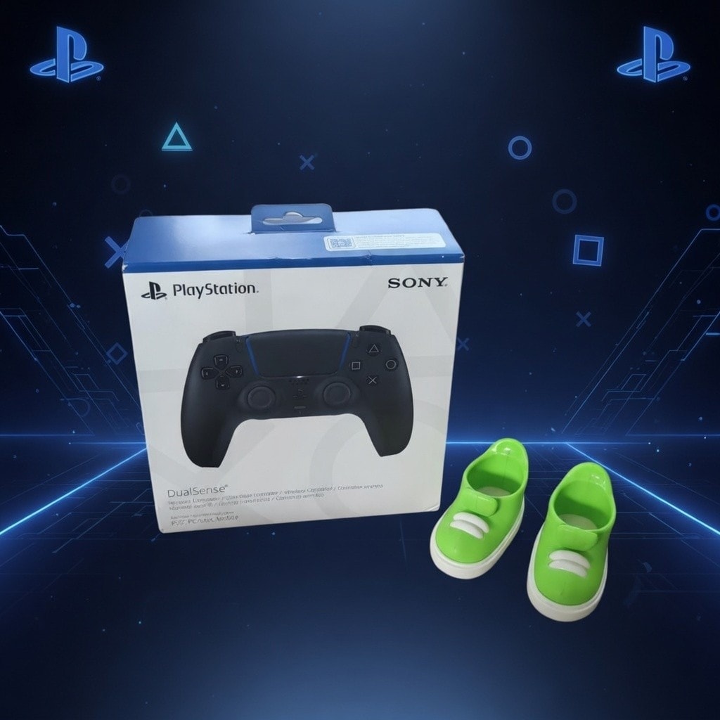 PlayStation 5 DualSense Wireless Controller Midnight Black PS5 with Stand New