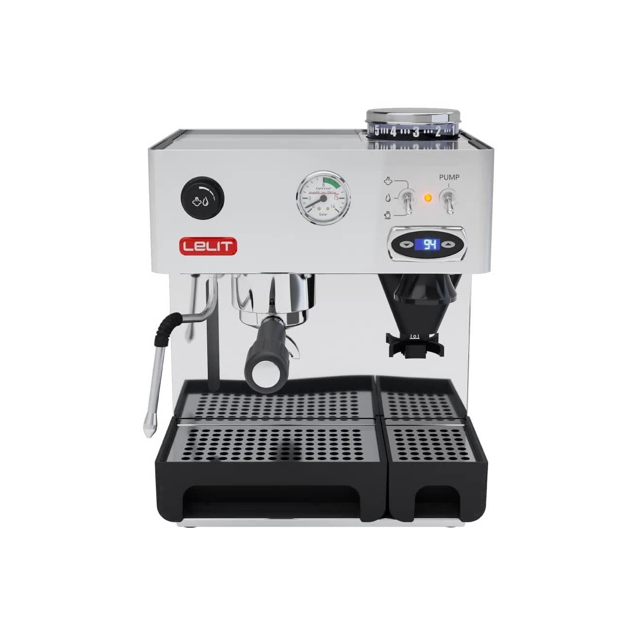 Lelit Anita Bean-To-Cup Coffee Machine PL042TEMD-2G80 Polished Stainless Steel-