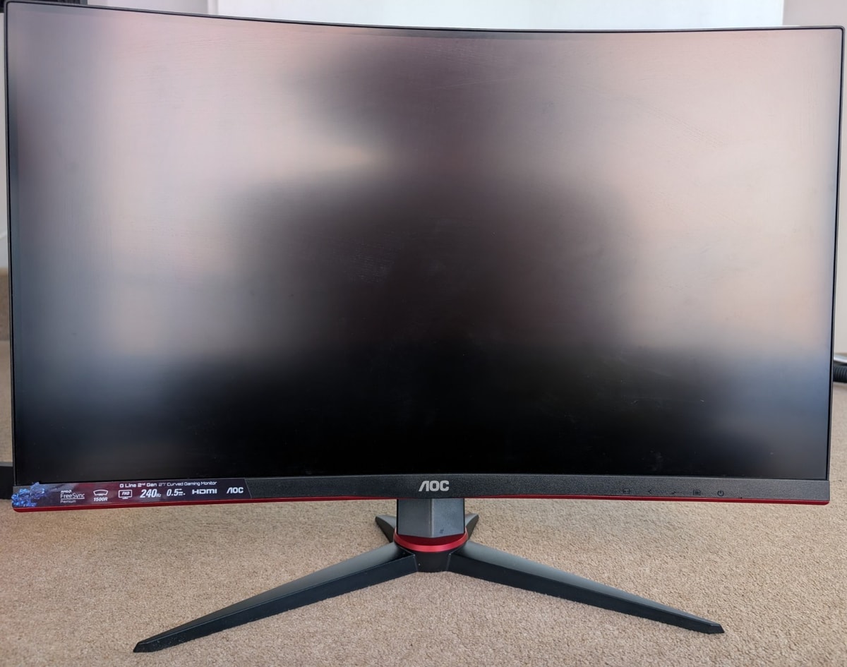 AOC 240Hz C27G2ZU 27" 0.5ms Curved Gaming Monitor - Black/Red
