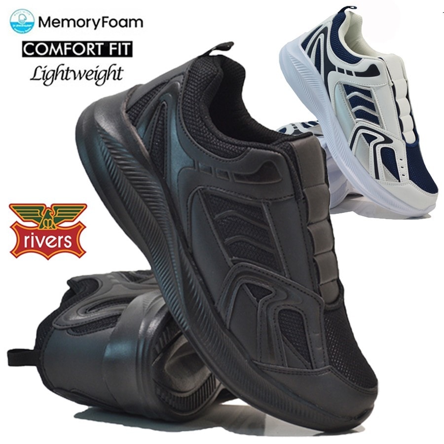 MENS MEMORY FOAM SLIP ON WALKING RUNNING JOGGING SPORTS GYM TRAINERS SHOES PUMPS