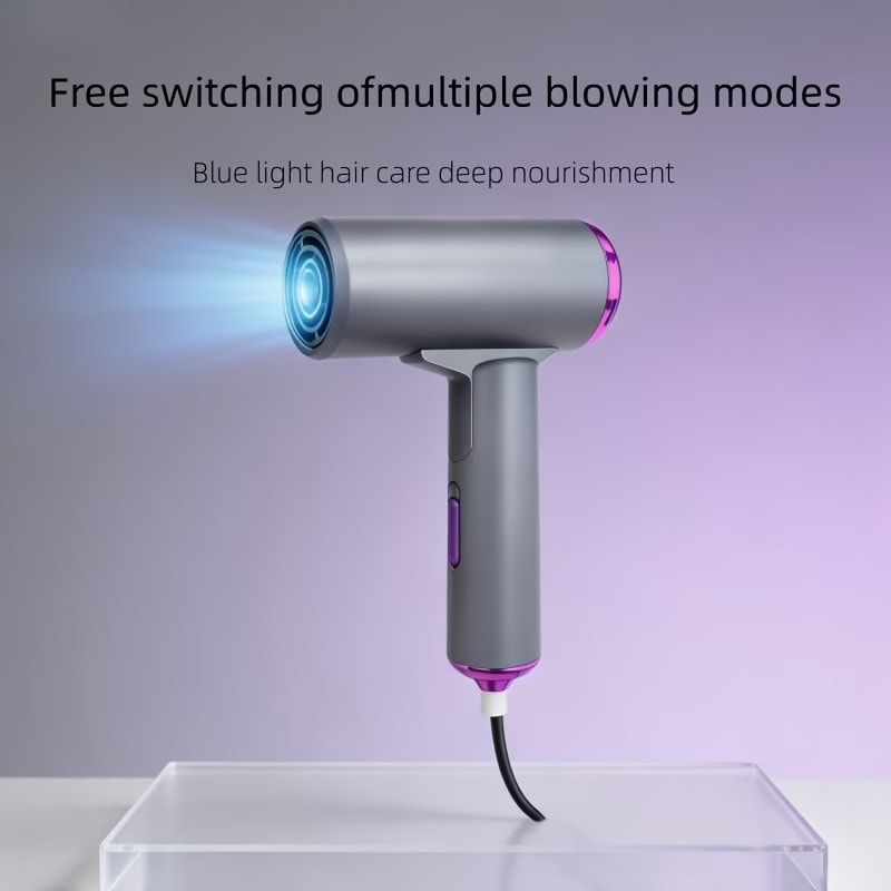 1200W Portable Folding Hair Dryer Negative Ion Fast Dry Hot & Cold Air Travel