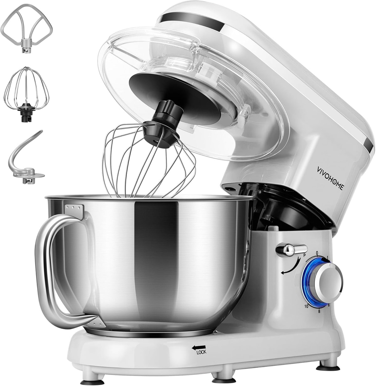 5.7L Stand Mixer 1500W 10 Speed Tilt-Head Kitchen Electric Food Mixer M