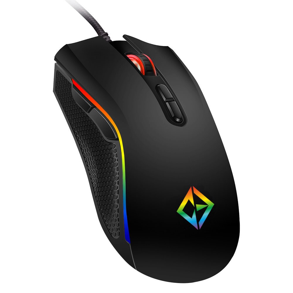 Combrite USB Wired Gaming Mouse RGB LED 7 Button Mice For PC Laptop Xbox PS4 PS5