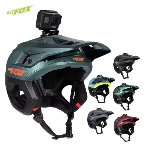 BATFOX MTB Half Helmet Men’s Bike Helmet BMX Armor Cycling Ear Protection