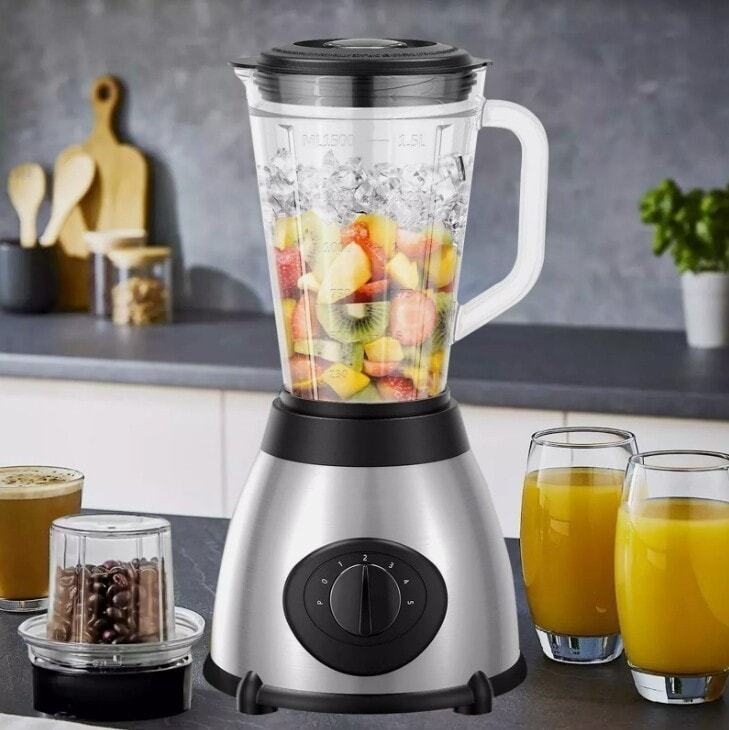 2 in 1 Juicer Blender Fruit Grinder Smoothie Maker Food Processor Crusher 850W