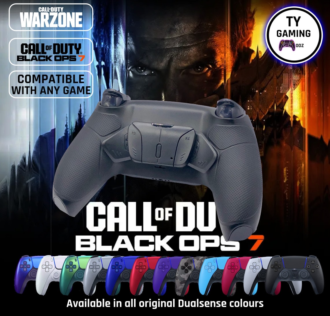 PS5 DualSense WITH four back buttons paddles. Scuff style. Extremerate Rise 4
