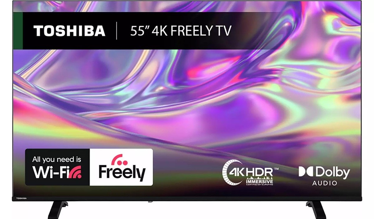 Toshiba 55UV1563DB 55 Inch Smart TV 4K UHD HDR DLED TRU Flow Dolby Vision Freely