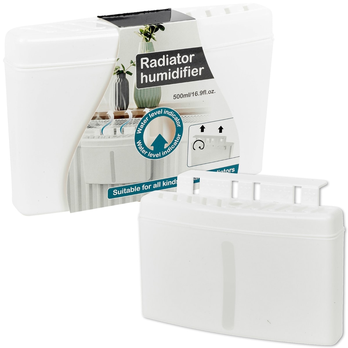 0.5L Plastic Radiator Hanging Humidifier Dry Air Water Humidity Control Moisture