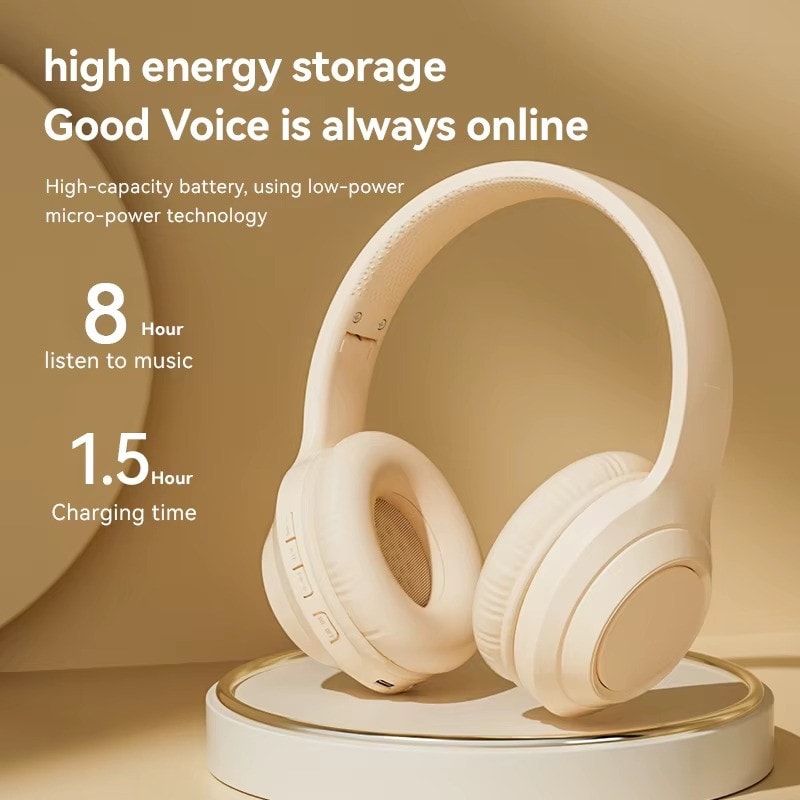 Bluetooth Headphones Over Ear, 60 Hours Playtime Wireless Headphones