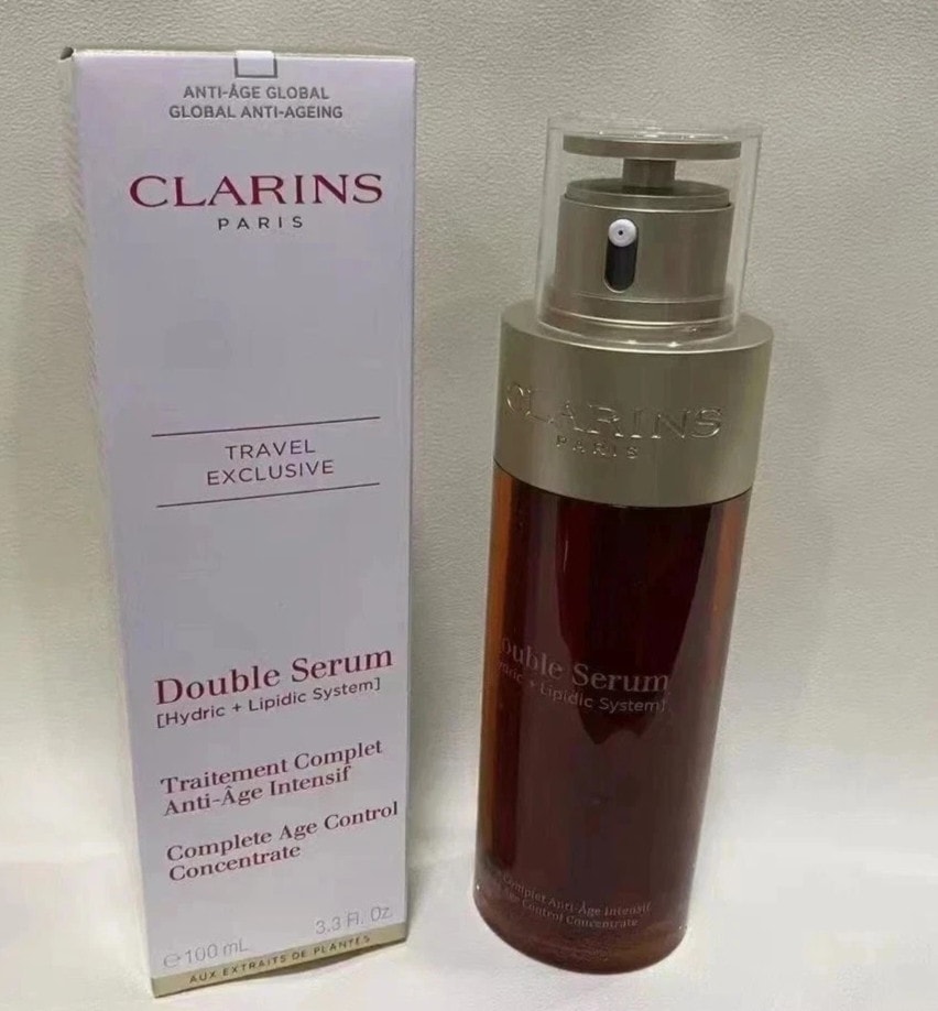 Clarins Double Serum 100ml . Hydric + Lipidic Comlete Age-Defying Concentrate