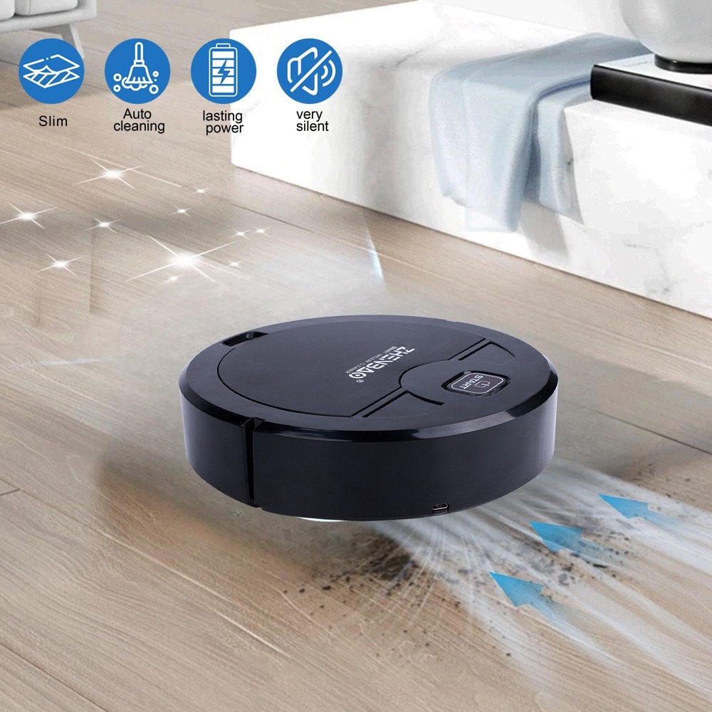 Smart Robot Vacuum Cleaner Automatic Sweeper Floor Carpet Clean Rechargeable UK