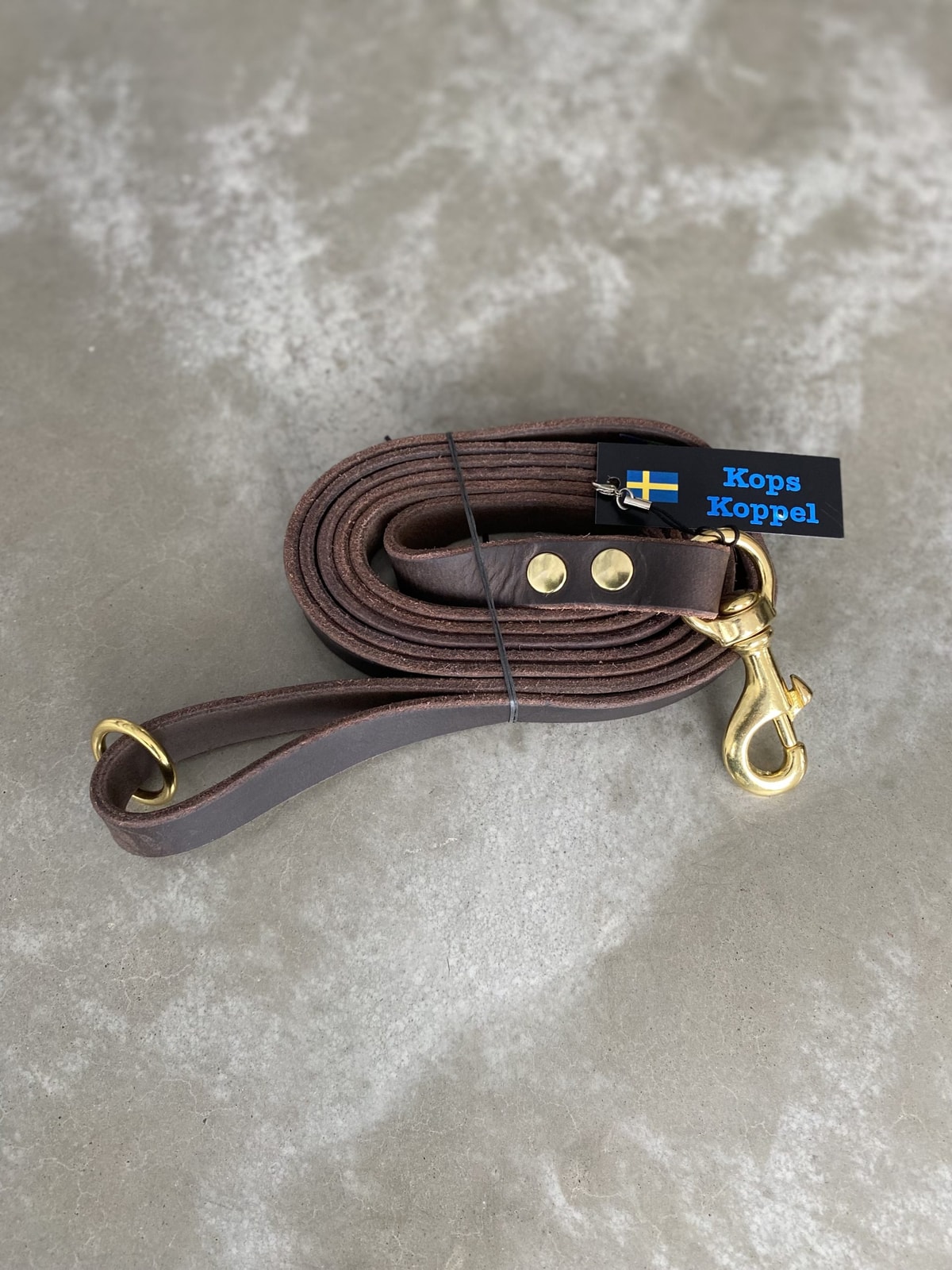 Läderkoppel För Hund - Brun & Svart