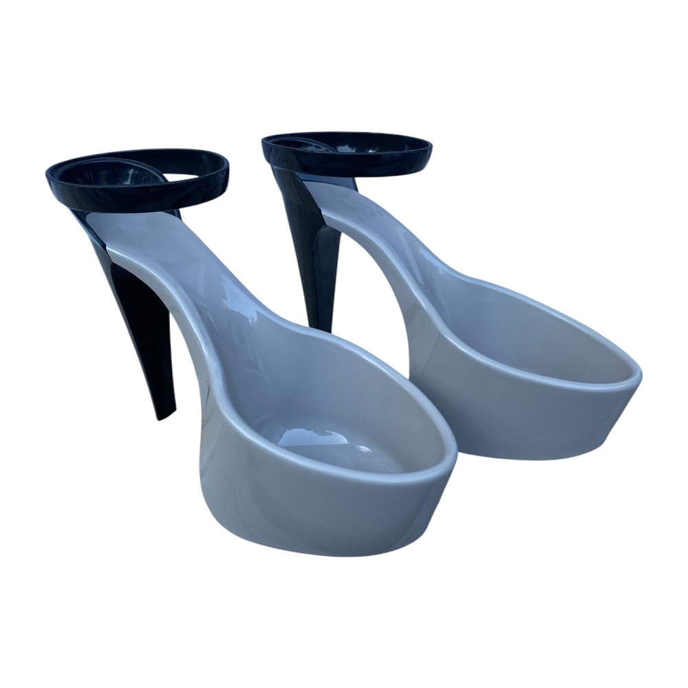 Bootzy Couture | High Heels Hundmatskål, Grå