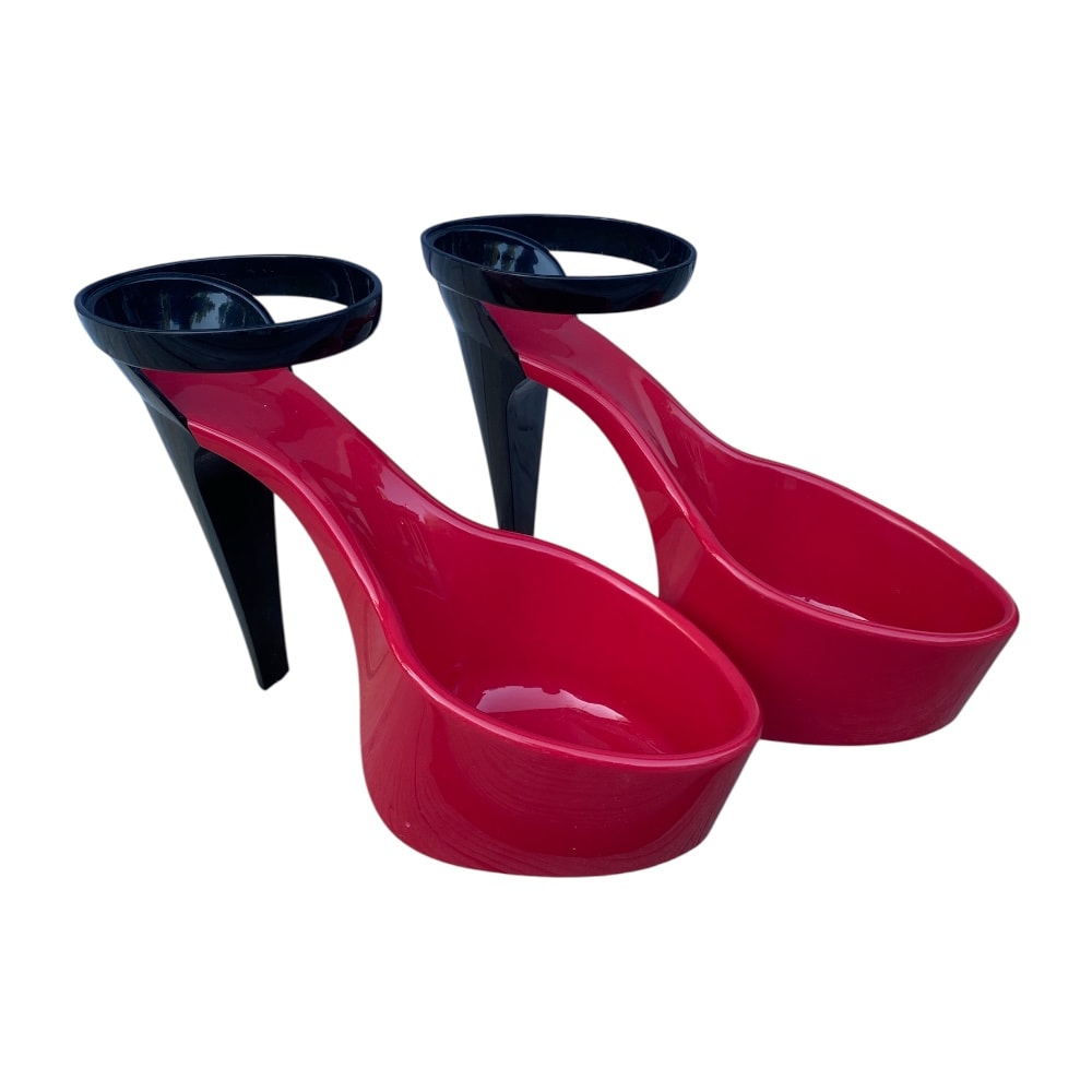 Bootzy Couture | High Heels Hundmatskål, Röd