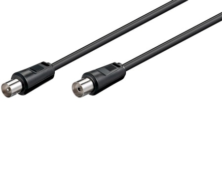 Goobay Svart antennkabel - 1,5 meter