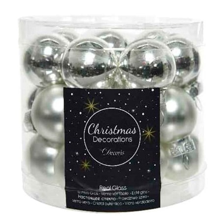 Decoris Season Silver Mini Julkulsset - 24 st