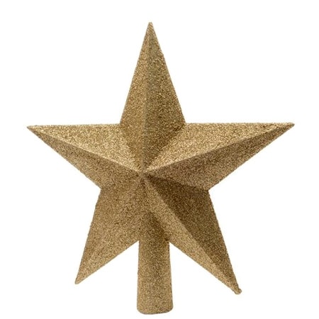 Decoris guldglitter toppstjärna