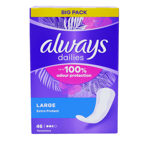 Always Dailies Lång - 46 st