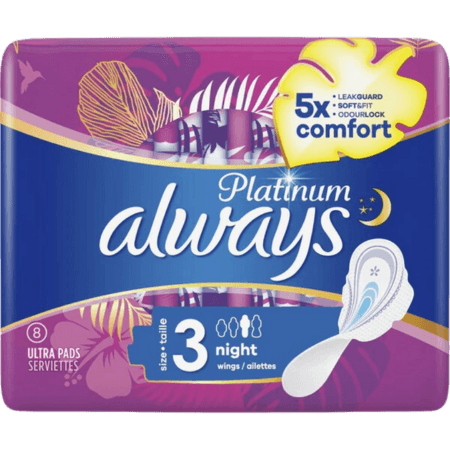 Always Platinum Storlek 3 Natt - 8 st
